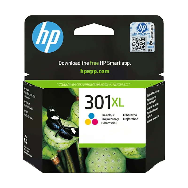 HP Cartucho de tinta 301XL Tri-color