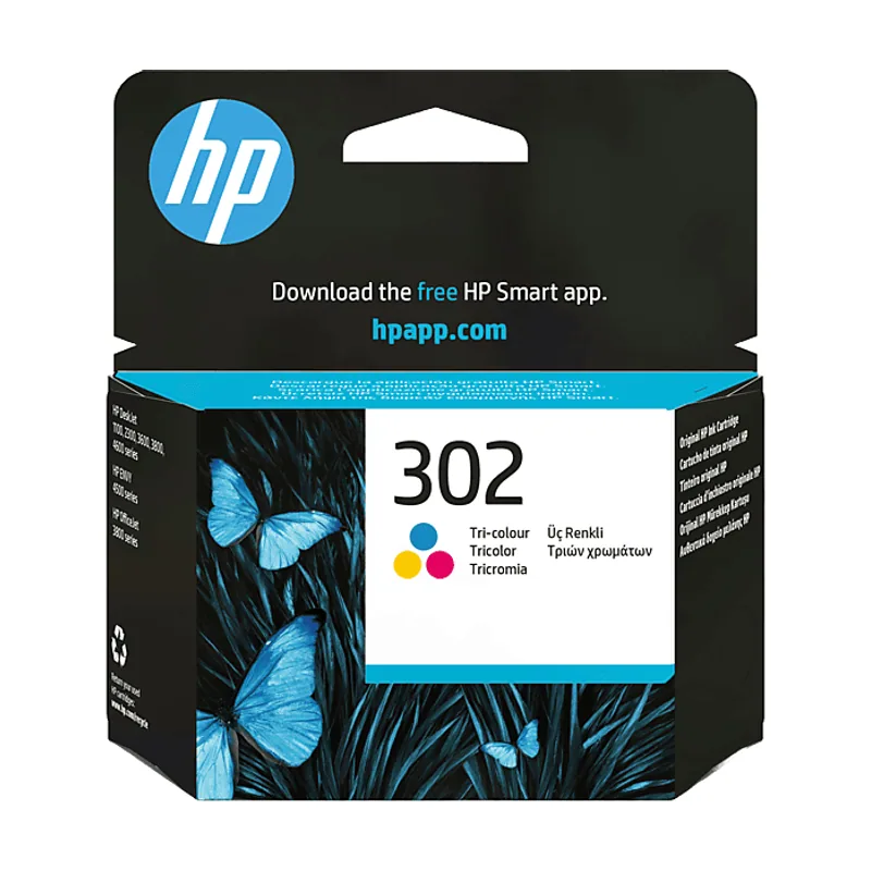 HP Cartucho de tinta 302 Tri-color
