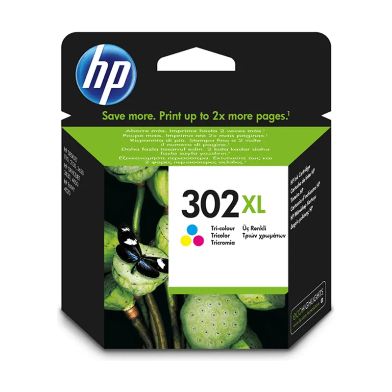 HP Cartucho de tinta 302XL Tri-color