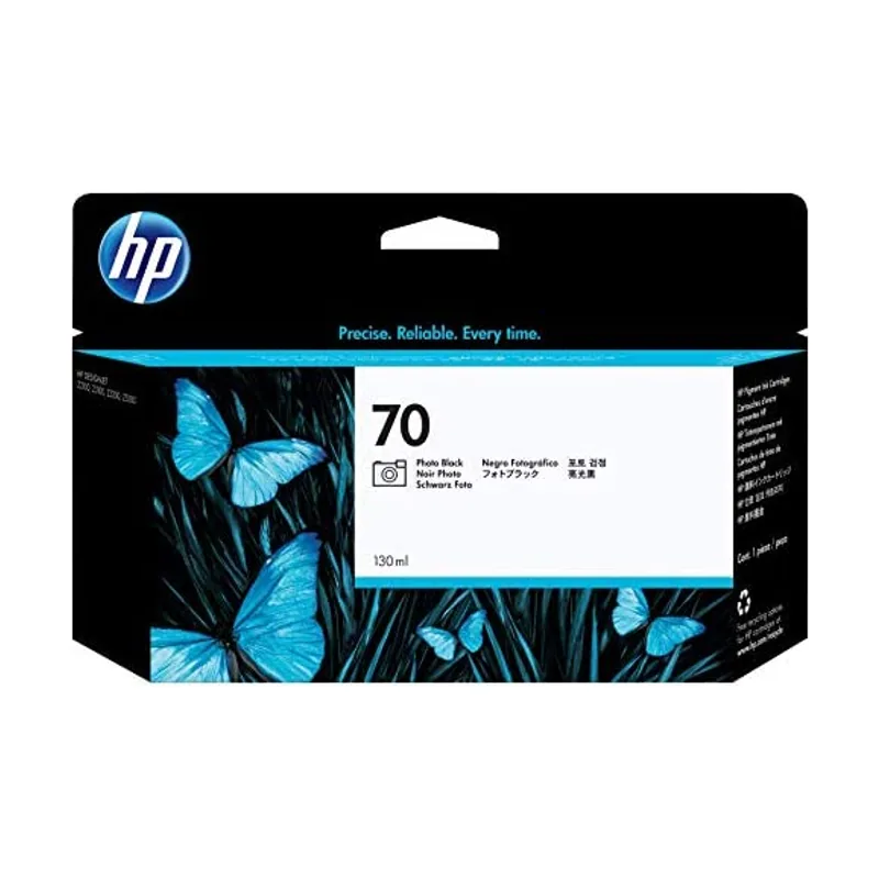 HP Cartucho de tinta DesignJet 70 negro fotográfico de 130 ml