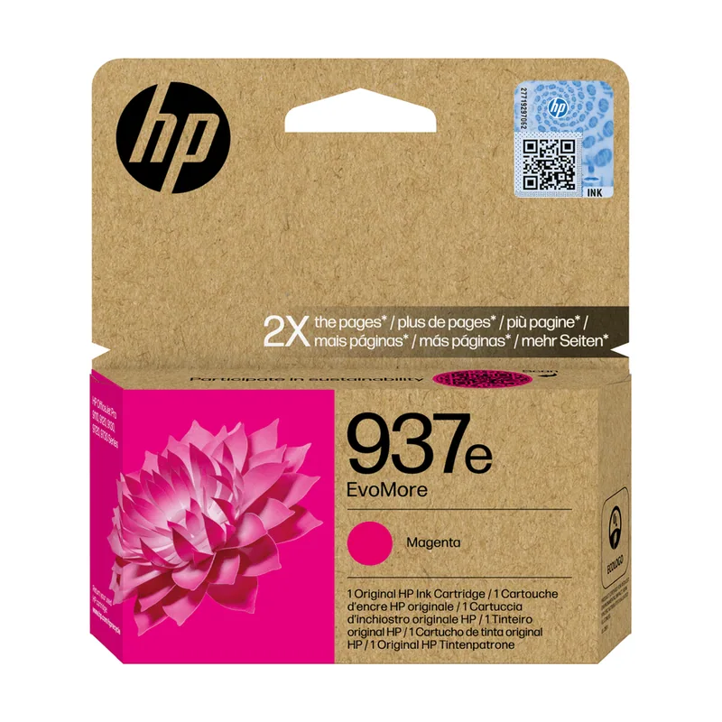 HP Cartucho de Tinta EvoMore 937e magenta