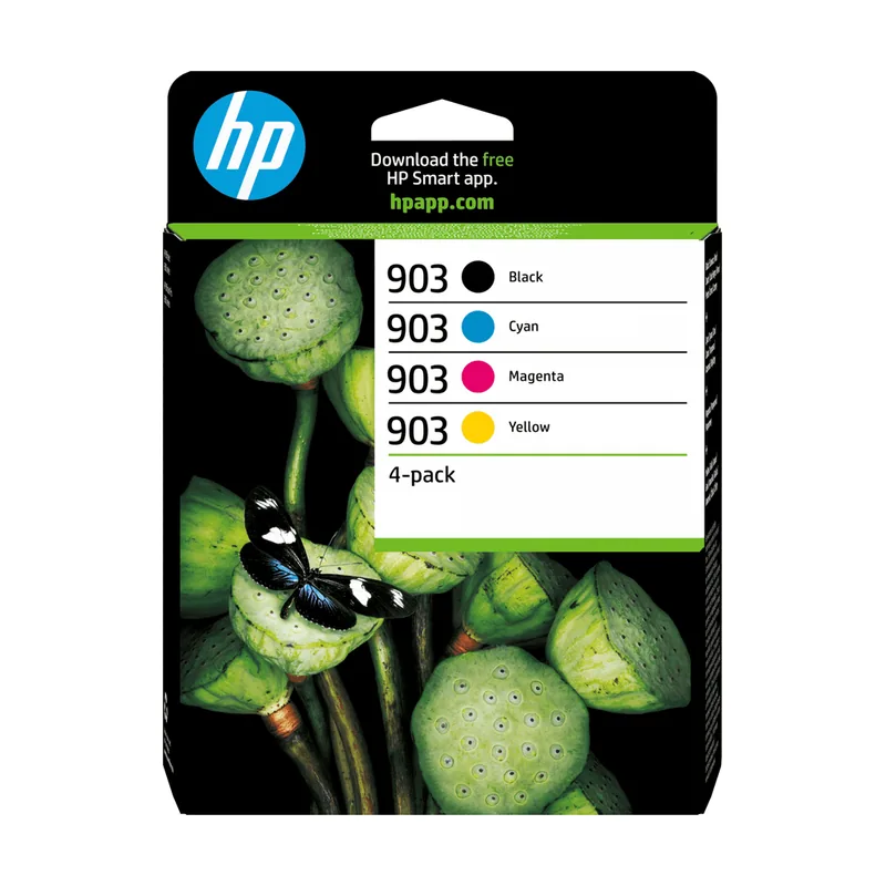 HP Paquete de 4 cartuchos de tinta 903 negro/cian/magenta/amarillo