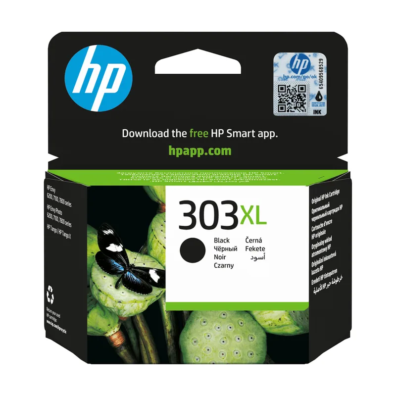 HP Cartucho de tinta 303XL negro de alta capacidad