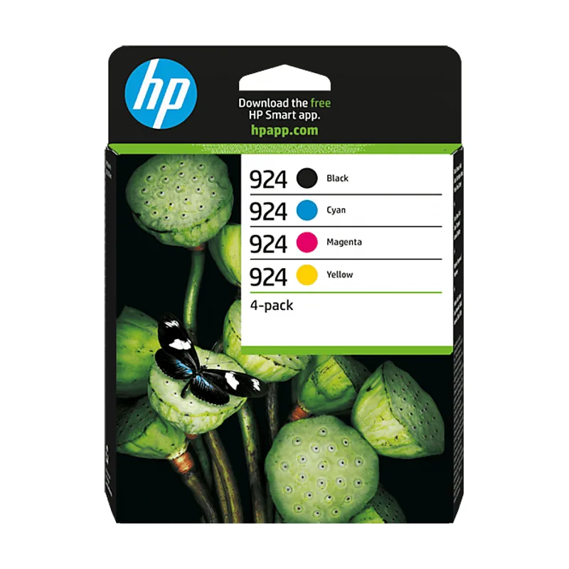 HP Paquete de 4 Cartuchos de Tinta 924 CMYK
