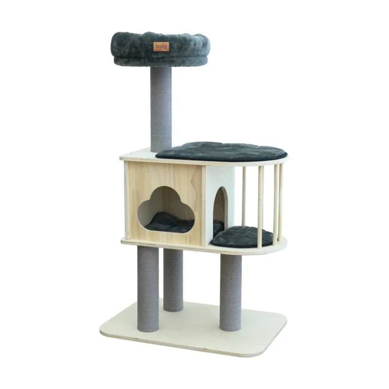 Leeby Cloud Collection torre rascador con cama nido para gatos