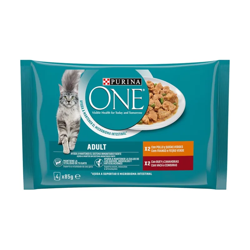 Purina 48 sobres x 85 g One Adult Sobre en salsa
