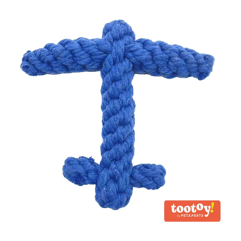 Tootoy! Comfort Anchor Rope juguete de cuerda para perros