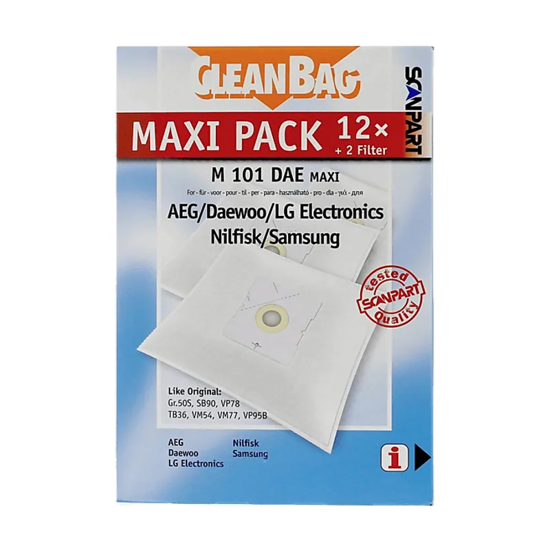 Scanpart Bolsas de aspirador 2687422101 M 101 Dae 3