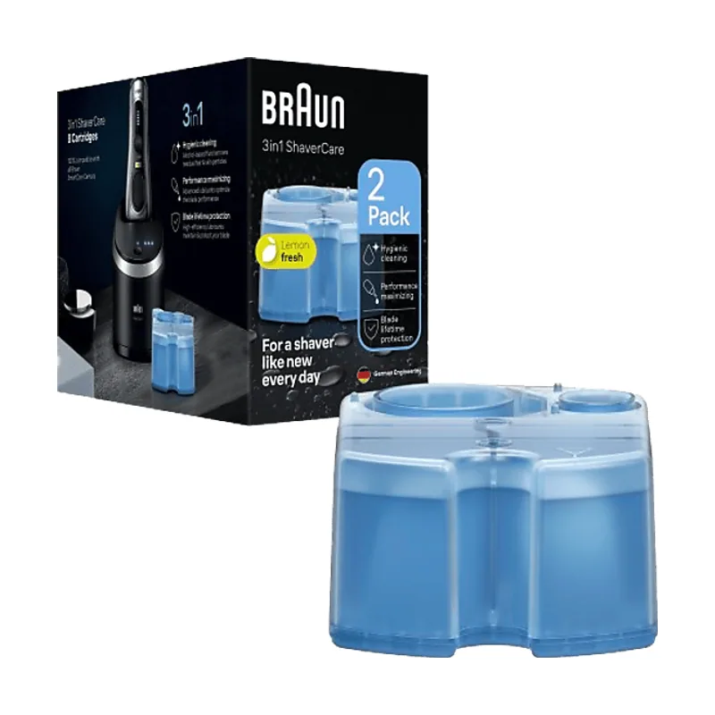 Braun Accesorio afeitadora cartuchos de limpieza ShaverCare 3 en 1 para SmartCare Center