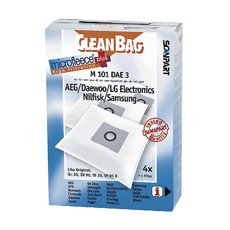 Scanpart Bolsas de aspirador M101 DAE 3