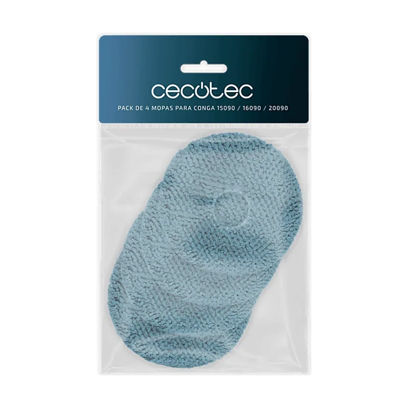 Cecotec Accesorio aspirador Pack de 4 Mopas para Conga