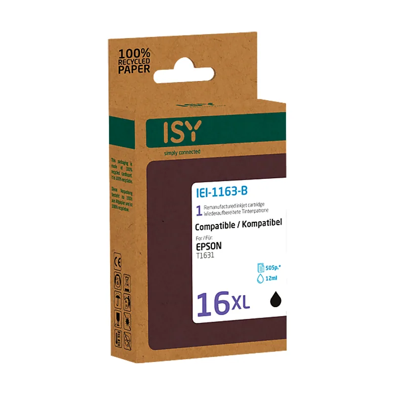 ISY Cartucho de tinta IEI-1163-B Para Epson T1631