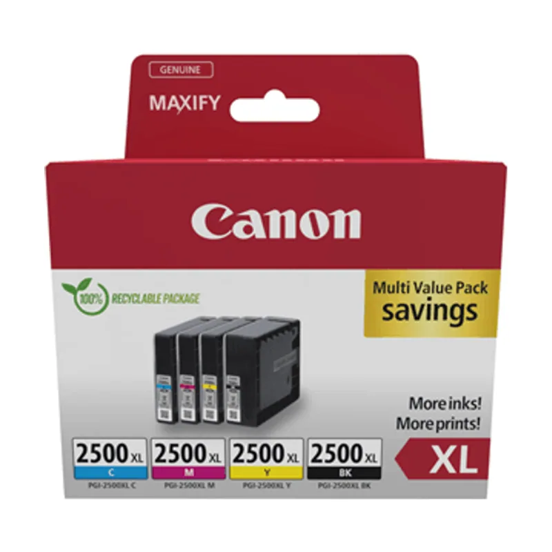 Canon Cartucho de tinta PGI-2500XL BK/C/M/Y