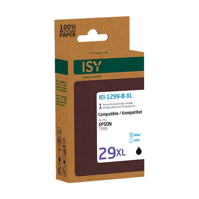 ISY Cartucho de tinta IEI-1299-B-XL Para Epson T2991