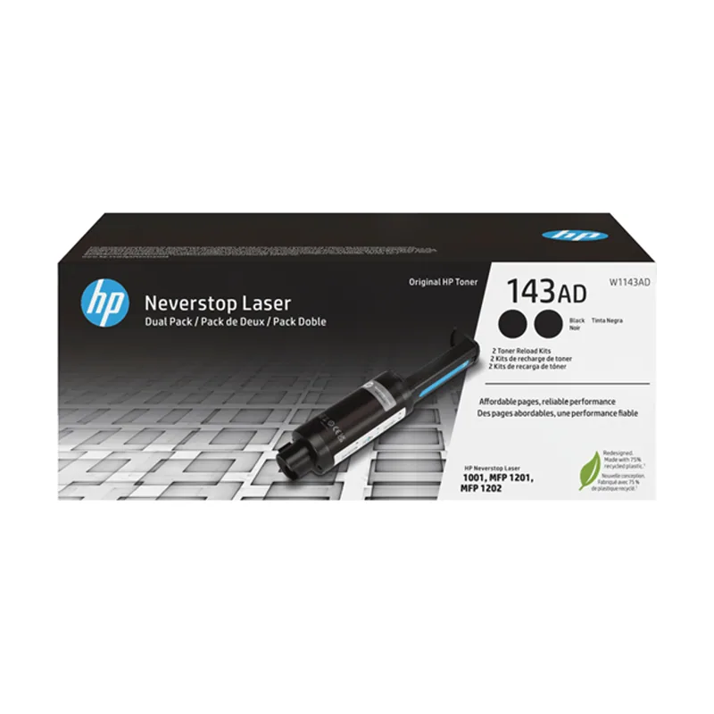 HP Tóner NeverStop Combo 2 pack 143AD