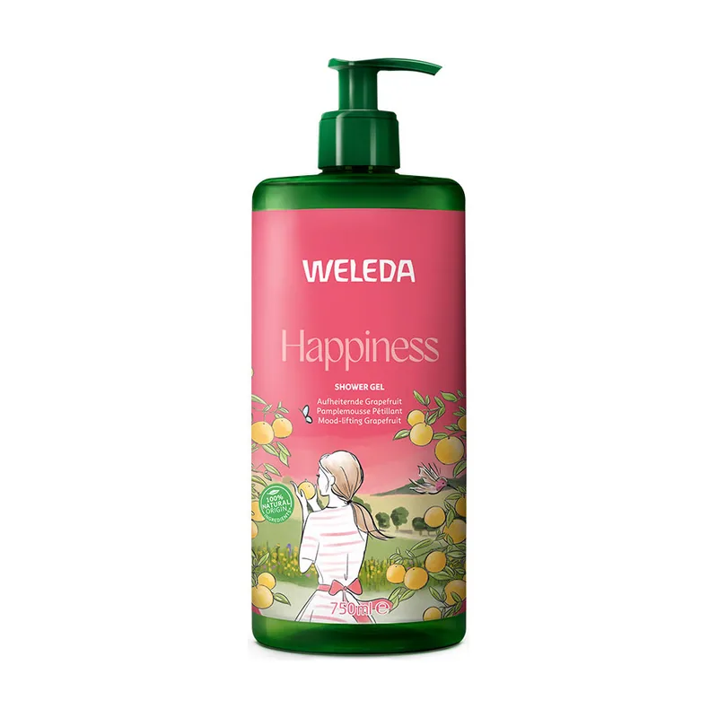 Weleda HAPPINESS gel de ducha de pomelo 750 ml