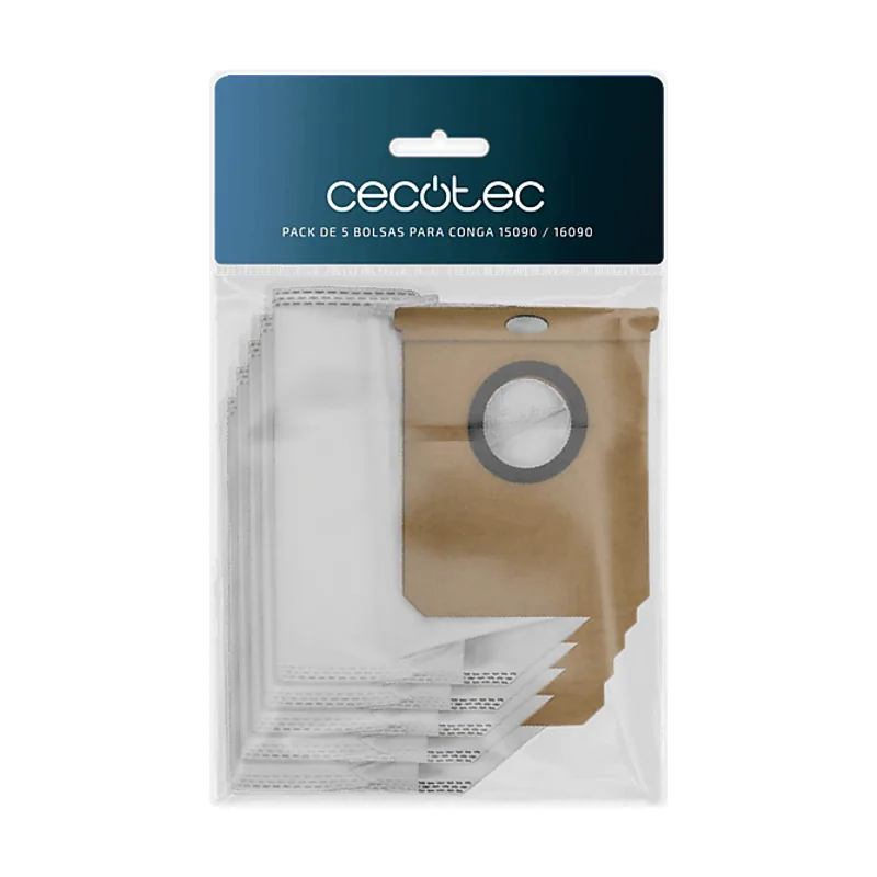 Cecotec Bolsas de aspirador Pack 5 bolsas para Conga 15090