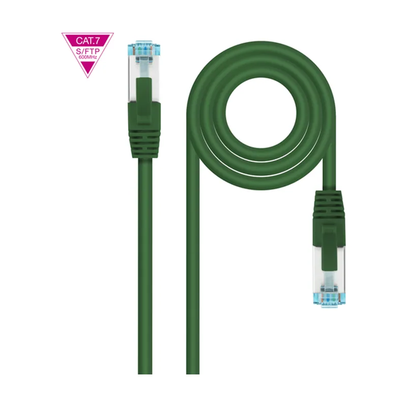 Nanocable Cable RED CAT.7 Lszh Sftp Pimf AWG26 Verde 2 M