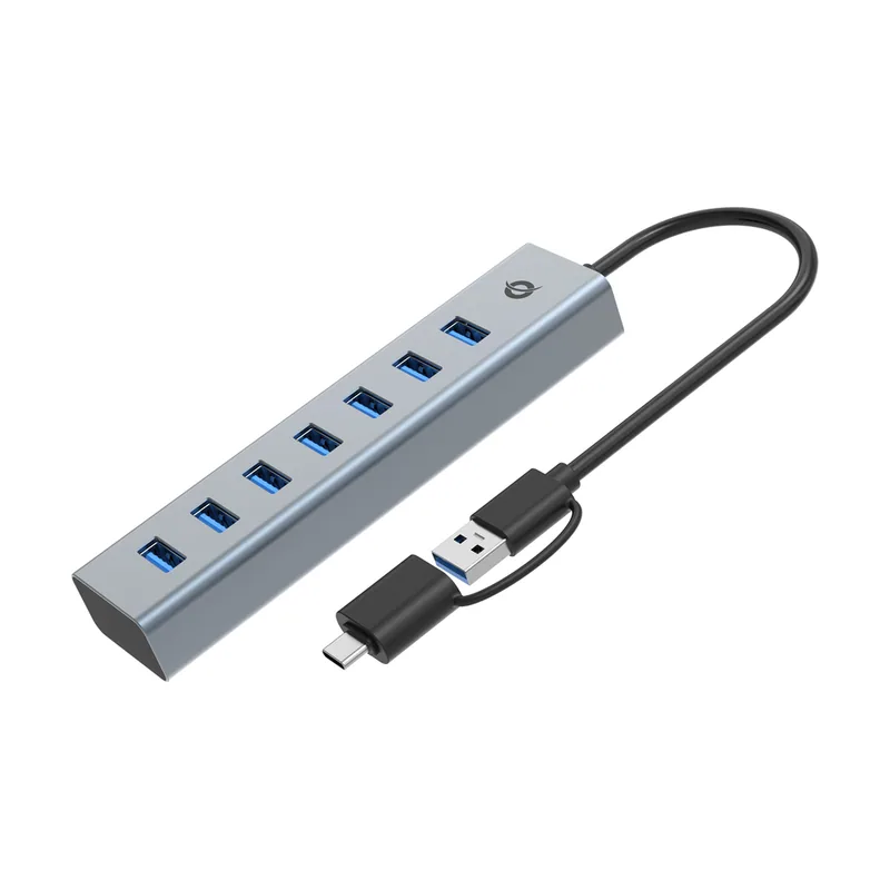 Conceptronic HUB USB 3.0 HUBBIES21G 7 Puertos USB-C A 7XUSB-A