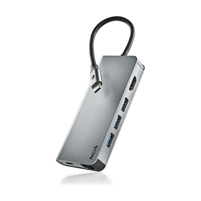 NGS Adaptador multipuerto USB-C 8 EN 1