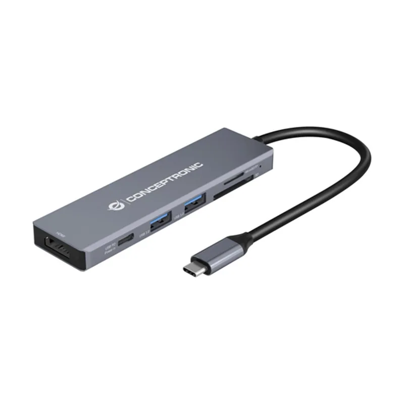 Conceptronic ADAPTADOR USB-C 6IN1 USB 3.2 Gen 1 Docking Station
