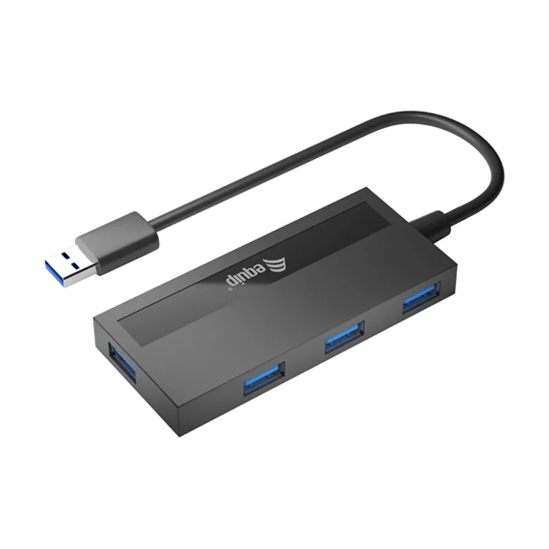 Equip HUB USB Life A 4 Puertos USB 3.2 Incluye Adaptador USB-C