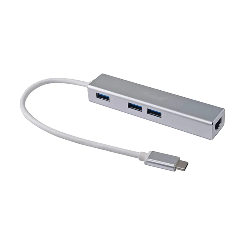 Equip Adaptador USB-C HUB USB 3.0 3 Puertos Gigabit Ethernet