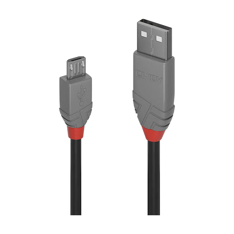 Lindy 3M USB 2.0 Type A TO MICRO-B Cable Anthra Line