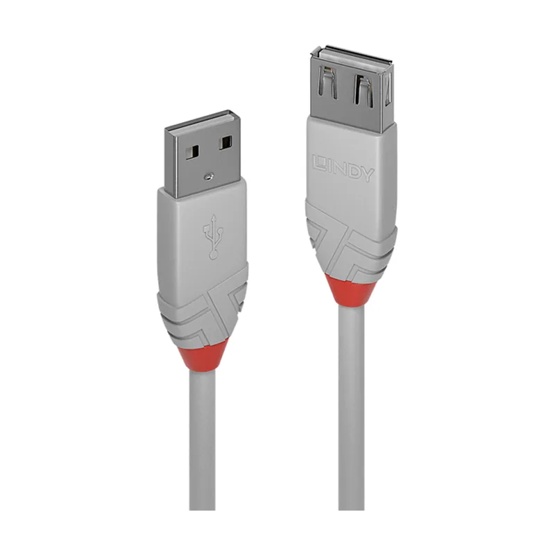 Lindy 1M USB 2.0 A Exte CABLE,ANTHRALINE