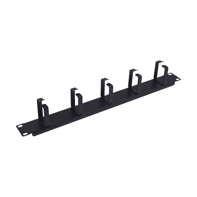 Equip Panel Organizador DE Cables Negro 1U Para Armario Rack Guias Metalicas