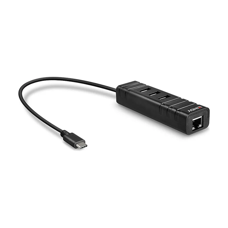 Lindy USB 3.1 HUB&GIGABITETHERNETADAPTER