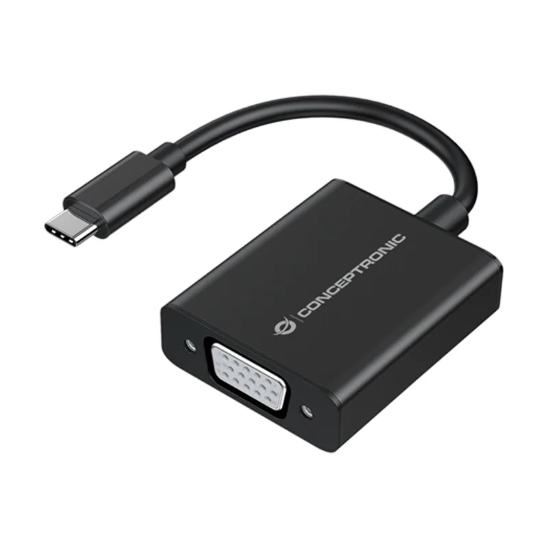 Conceptronic Adaptador USB-C Macho A VGA Hembra 1080P ABBY05B