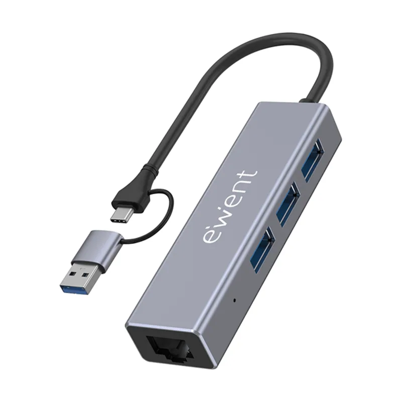 Eminent-Ewent Ewent EW1159 Hub USB 3 Puertos 3.1+1 P.GIG USB-C-A