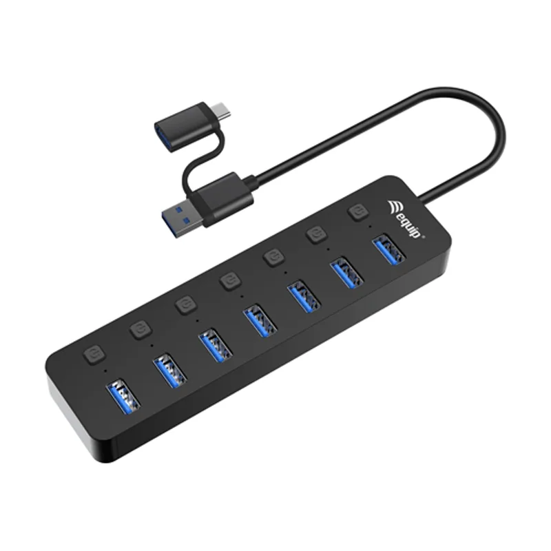 Equip HUB USB Life 128965 7 Puertos USB-A 3.2 GEN1 CON Interruptor