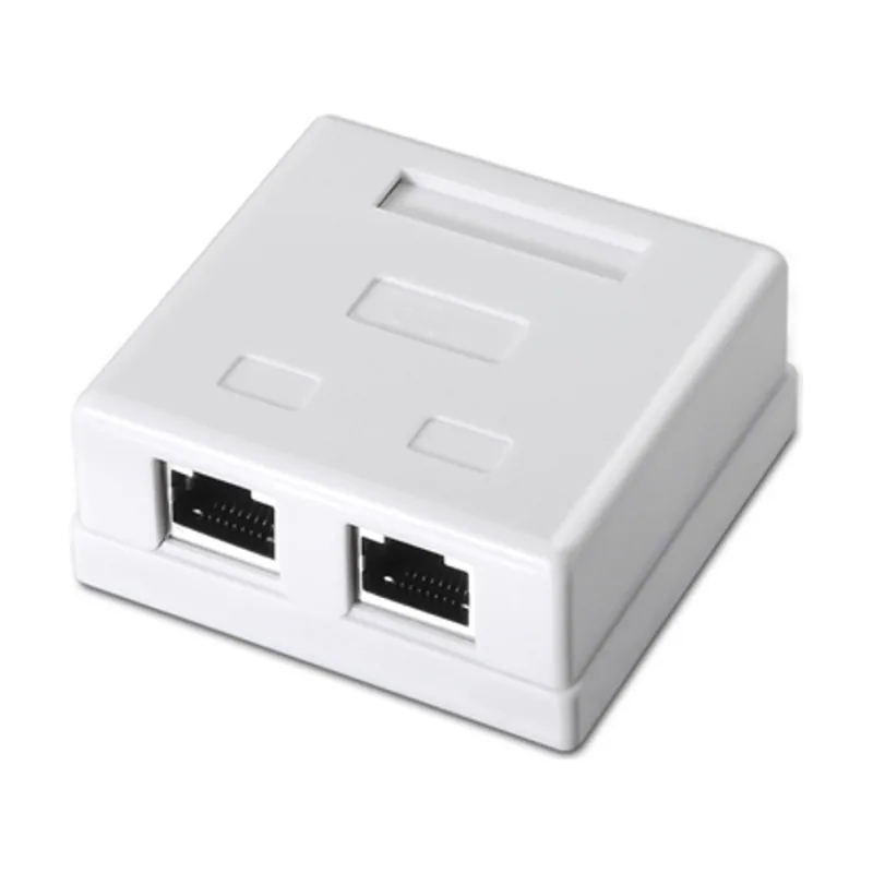 Aisens Roseta De Superficie Rj45 Cat.6 Ftp 2 Tomas