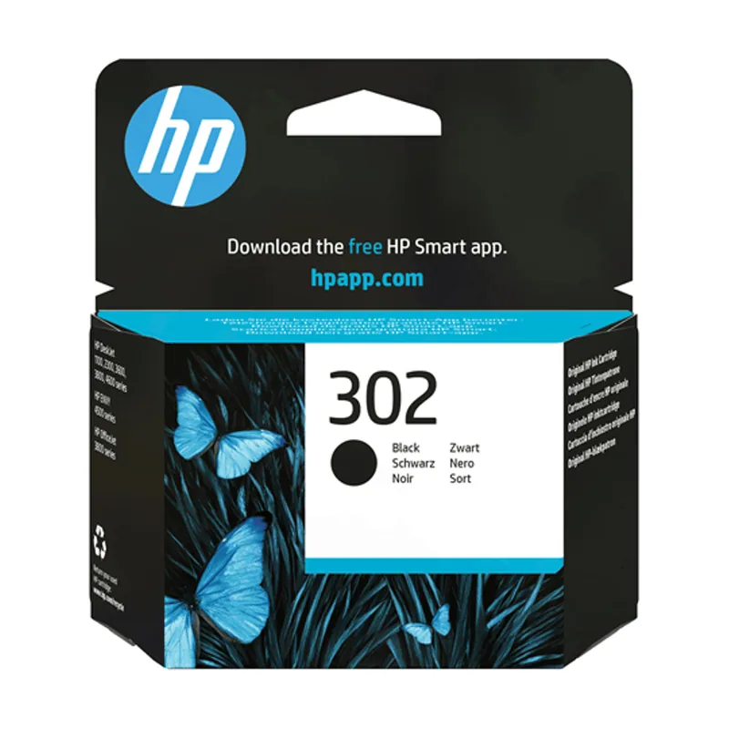 HP Cartucho Negro 302 F6U66AE#ABE