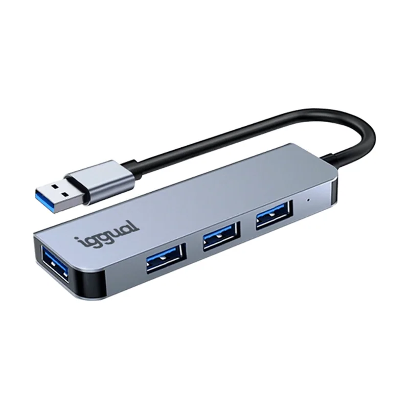 Iggual Hub USB-A 3.0 x 4 puertos HUB-A-4p