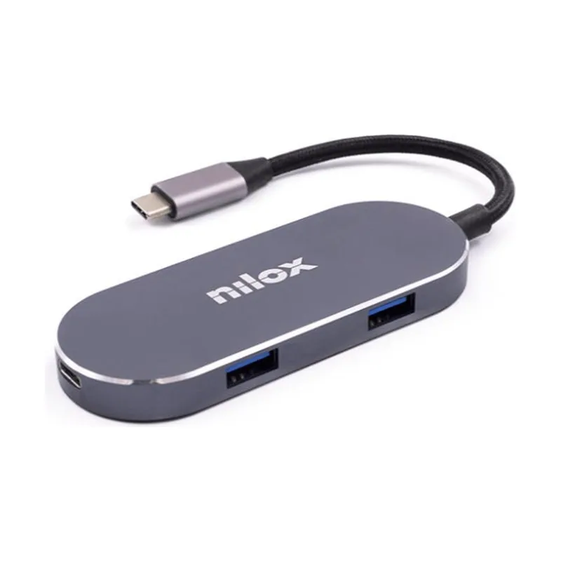 Nilox Docking Station Tipo C A 3x USB 3.0 1x HDMI 1x Tipo C