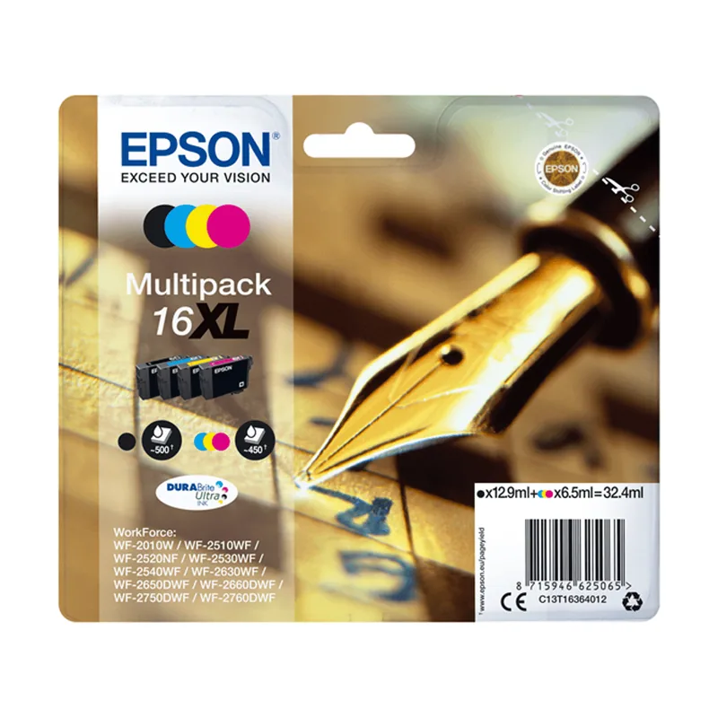 Epson Cartucho Multipack 16XL 4 Colores T1636 C13T16364012