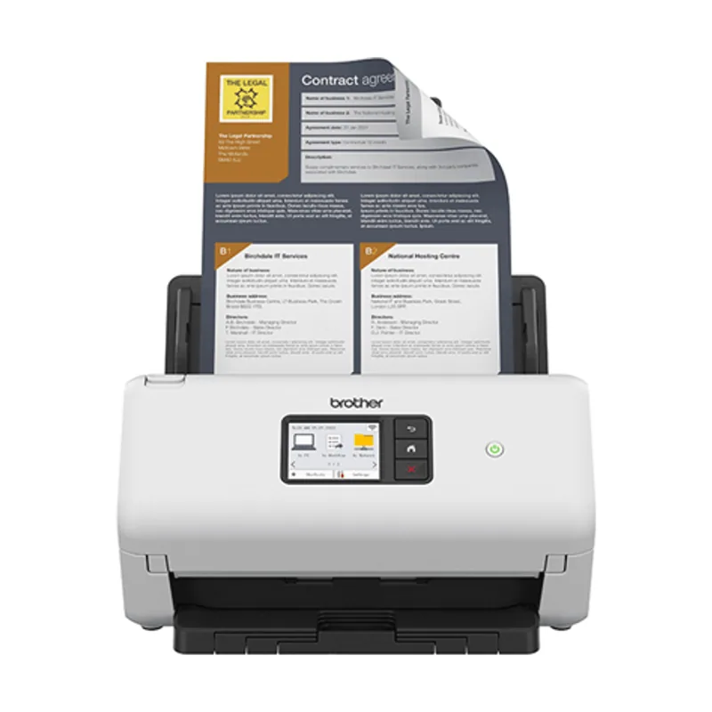 Brother Escaner de sobremesa ADS4550W de alta velocidad a doble cara