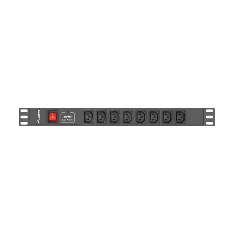 Lanberg Regleta 1U 16A Rack 19 8X Socket IEC C13