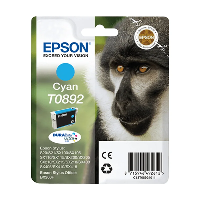 Epson Cartucho Cyan S20/X205/405 C13T08924011