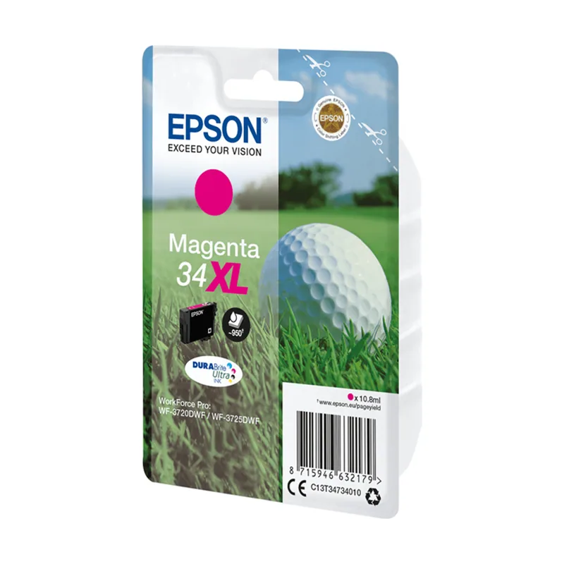Epson Singlepack Magenta 34XL DURABrite Ultra Ink