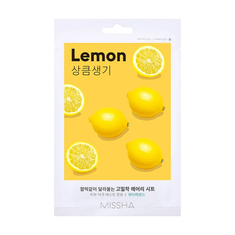 Missha AIRY FIT SHEET mask #Lemon