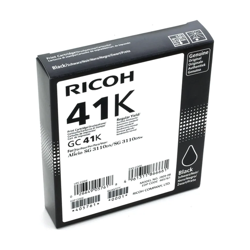 Ricoh Cartucho GEL Negro GC-41K