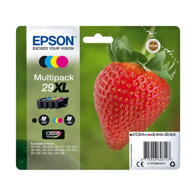 Epson Cartucho Multipack T2996 4 Colores 29XL Home INK C13T29964012