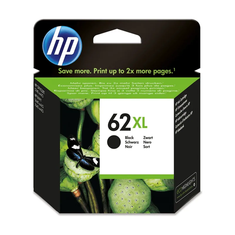 HP Cartucho Negro 62XL C2P05AE