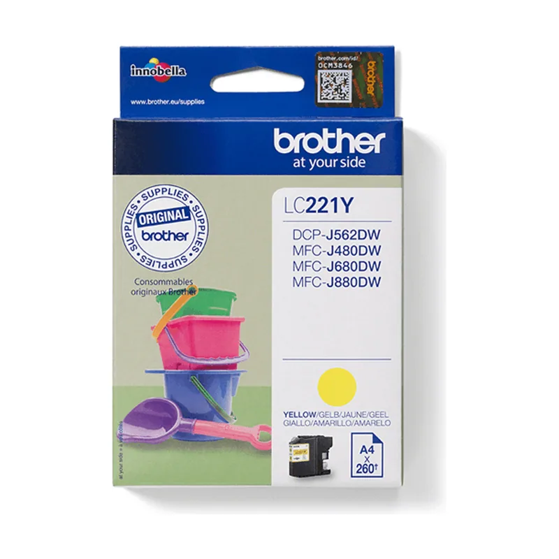 Brother Cartucho Amarillo LC221YBP