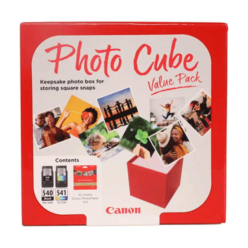 Canon Pack 2 PG540/CL541 Photo Cube Value Pack +40h. Photo Paper PP-201
