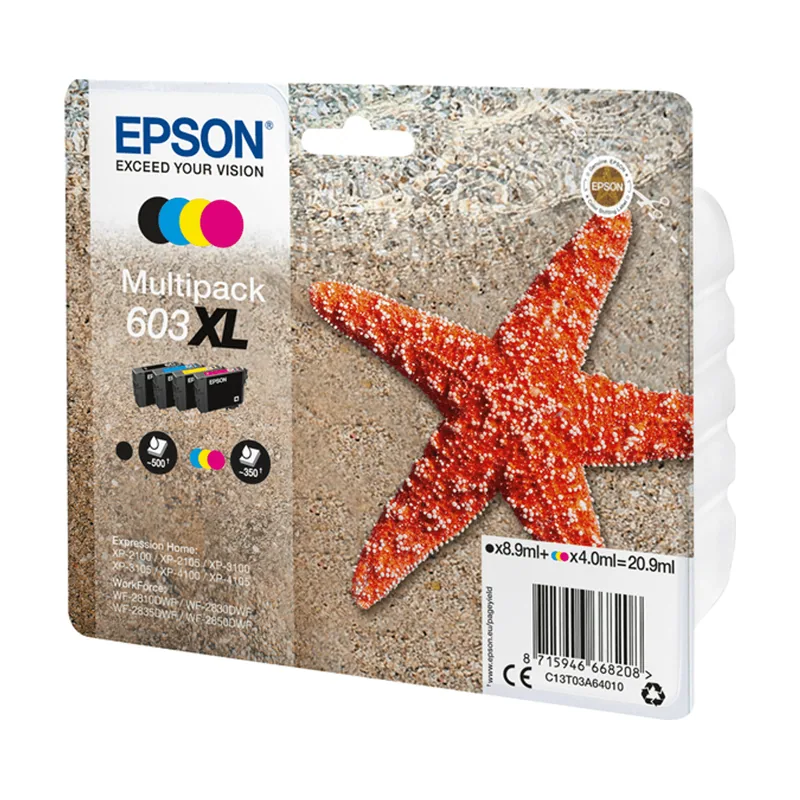 Epson Consumible Multipack XL 603XL 4 Tintas